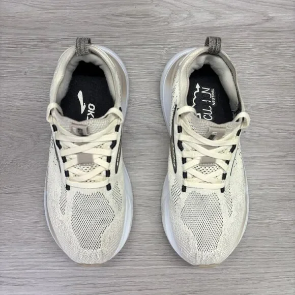 Brooks Glycerin 21 StealthFit Running Shoes Womens Size 6.5 Beige 1204101B108 - Picture 7 of 13